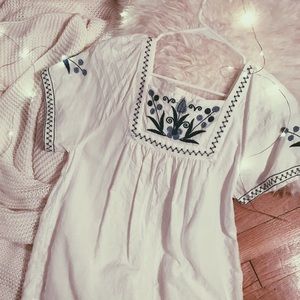 Madewell Embroidered Alma Top